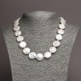 Collier de perles baroques naturelles, diamètre 17 mm ±, longueur 48 cm ±