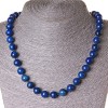 Collier en lazurite, perles de 10 mm, longueur 45 cm