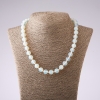 Collier en pierre de lune, diamètre 10 mm, longueur 45 cm+