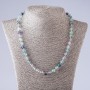 Collier de fluorite, perles lisses, 48 cm, 8 mm
