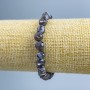 Bracelet nacre marron, perles galet de 8x6 mm, longueur 18 cm (élastique)