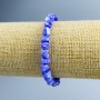 Bracelet en nacre violette facettée, diamètre 8×6 mm ±, longueur 18 cm (élastique)