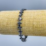 Bracelet en hématite «Croix», diamètre 8×8×3 mm, longueur 18 cm (élastique)