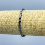 Bracelet en hématite « Croix », diamètre 6×4 mm, longueur 18 cm (élastique)