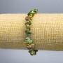 Bracelet jaspe vert éclats, diamètre 7×3 mm ±, longueur 18 cm (élastique)