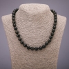 Collier en obsidienne soleil naturelle – billes rondes lisses de 8 mm, longueur 48 cm