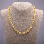 Collier en quartz rutile naturel, 10 mm, 48 cm