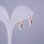 Boucles d'oreilles Xuping plaqué or 18K, longueur 18 mm+