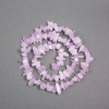 Perles sur fil en kunzite naturelle, éclats de pierre, diamètre 9×4 mm ±, longueur 40 cm ±