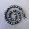 Perles de chrysocolle, pierre naturelle, bille lisse, diamètre 10 mm +-, longueur 39 cm+-