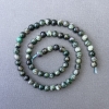 Perles en lépidolite verte, pierre naturelle, boule lisse, diamètre 6 mm, longueur 39 cm +/-