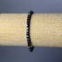 Bracelet en hématite, cubes de 4 mm, longueur 18 cm (élastique)