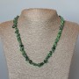 Collier en zoïsite naturel, grains de 7×3 mm, longueur 47 cm ±