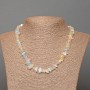 Collier en Morganite naturelle, éclats, diamètre 9×3 mm, longueur 48 cm