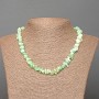 Collier en amazonite naturelle, perles chips 7 × 3 mm, longueur 47 cm