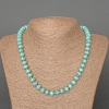Collier turquoise artificielle (pièce unique) rondelle lisse, diamètre 9×6 mm ±, longueur 48 cm ±
